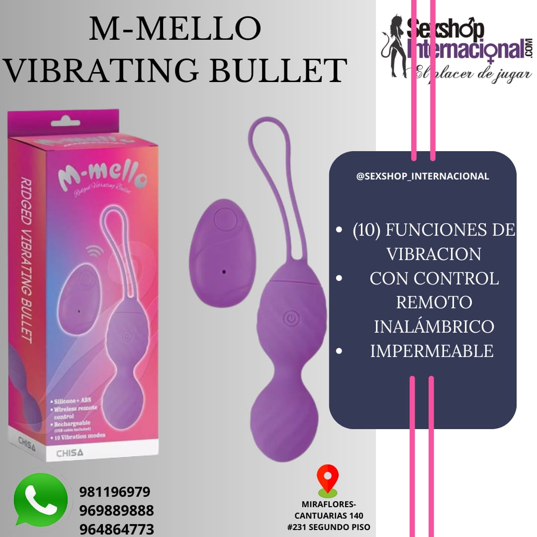 BALA VIBRADORA-A CONTROL REMOTO-DE SILICONA-M MELLO -SEXSHOP LIMA 971890151